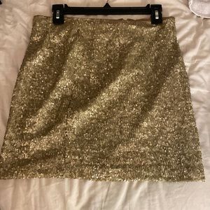 Gold sequence skirt